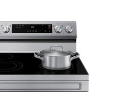 Samsung 6.3 cu. ft. Smart Freestanding Electric Range with Steam Clean in Stainless Steel