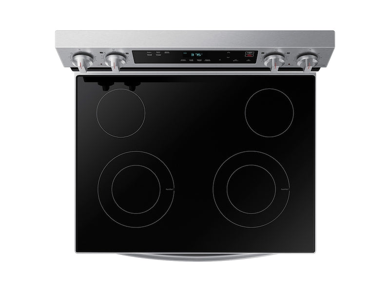 Samsung 6.3 cu. ft. Smart Freestanding Electric Range with Steam Clean in Stainless Steel