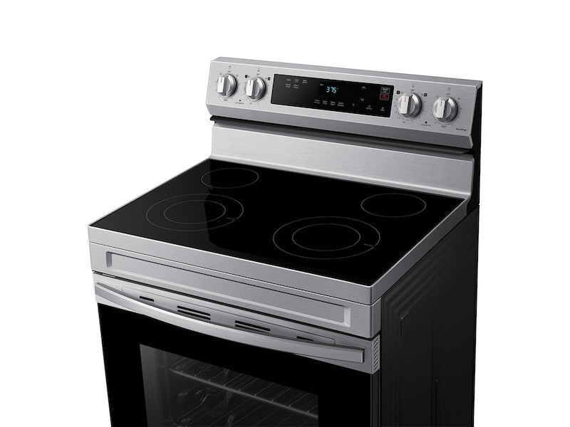 Samsung 6.3 cu. ft. Smart Freestanding Electric Range with Steam Clean in Stainless Steel