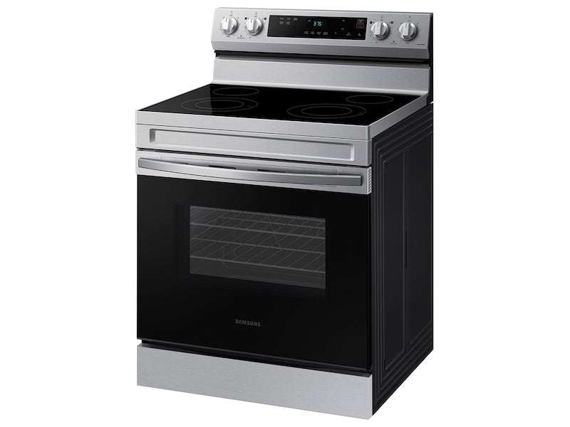 Samsung 6.3 cu. ft. Smart Freestanding Electric Range with Steam Clean in Stainless Steel