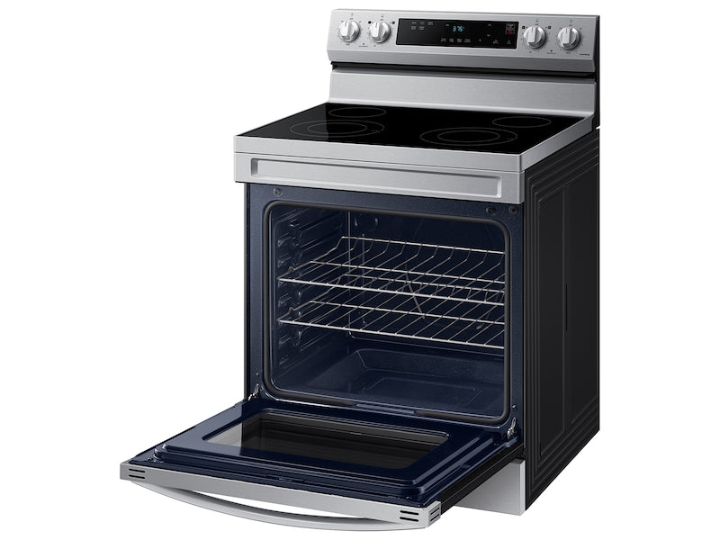 Samsung 6.3 cu. ft. Smart Freestanding Electric Range with Steam Clean in Stainless Steel