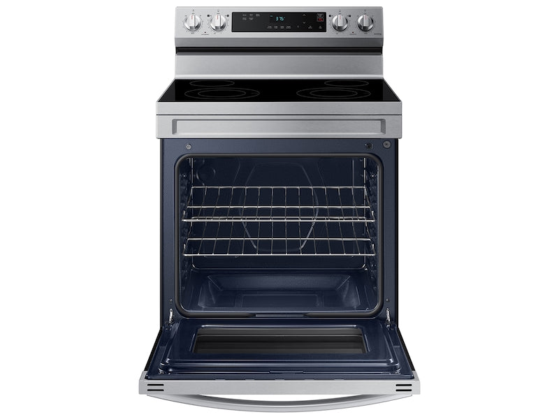 Samsung 6.3 cu. ft. Smart Freestanding Electric Range with Steam Clean in Stainless Steel