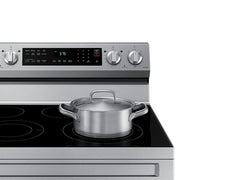 Samsung 6.3 cu. ft. Smart Freestanding Electric Range with No-Preheat Air Fry & Convection in Stainless Steel