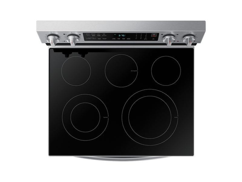 Samsung 6.3 cu. ft. Smart Freestanding Electric Range with No-Preheat Air Fry & Convection in Stainless Steel