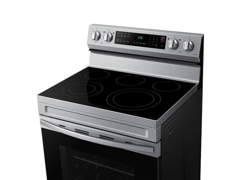 Samsung 6.3 cu. ft. Smart Freestanding Electric Range with No-Preheat Air Fry & Convection in Stainless Steel