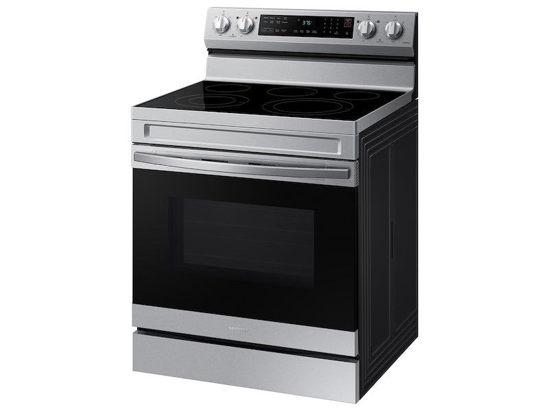 Samsung 6.3 cu. ft. Smart Freestanding Electric Range with No-Preheat Air Fry & Convection in Stainless Steel