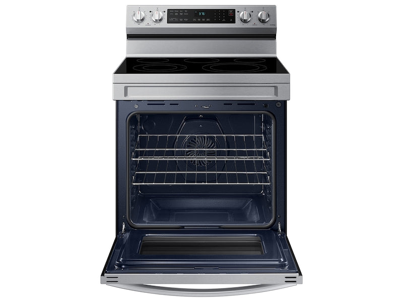 Samsung 6.3 cu. ft. Smart Freestanding Electric Range with No-Preheat Air Fry & Convection in Stainless Steel