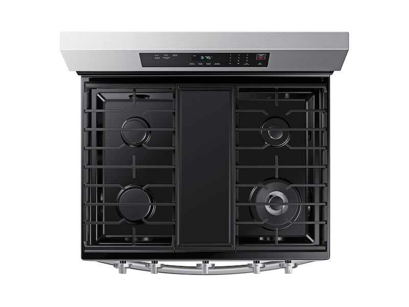 Samsung 6.0 cu. ft. Smart Freestanding Gas Range with 18K BTU Dual Power Burner & Self Clean in Stainless Steel