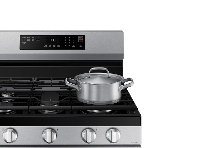 Samsung 6.0 cu. ft. Smart Freestanding Gas Range with No-Preheat Air Fry & Convection in Stainless Steel