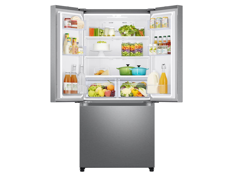 Samsung 18 cu. ft. Smart Counter Depth 3-Door French Door Refrigerator in Stainless Steel