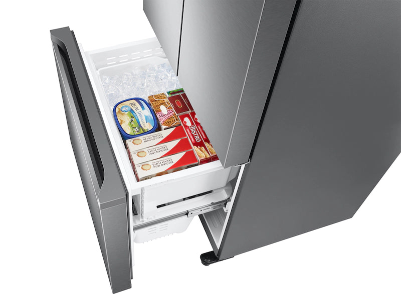 Samsung 18 cu. ft. Smart Counter Depth 3-Door French Door Refrigerator in Stainless Steel