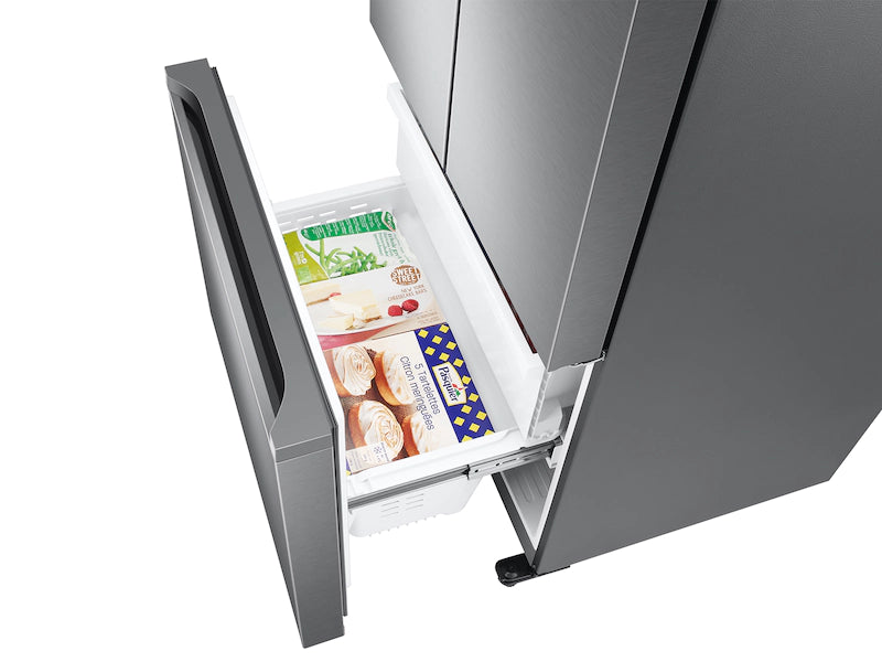 Samsung 18 cu. ft. Smart Counter Depth 3-Door French Door Refrigerator in Stainless Steel