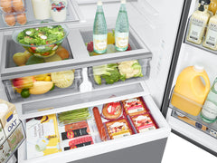 32 cu. ft. Mega Capacity 3-Door French Door Refrigerator with Dual Auto Ice Maker in Stainless Steel