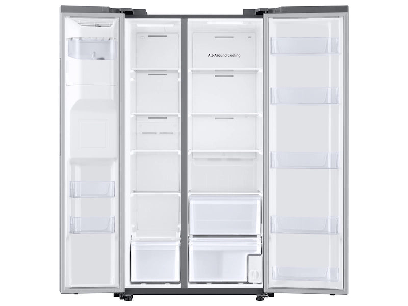 22 cu. ft. Counter Depth Side-by-Side Refrigerator in Stainless Steel