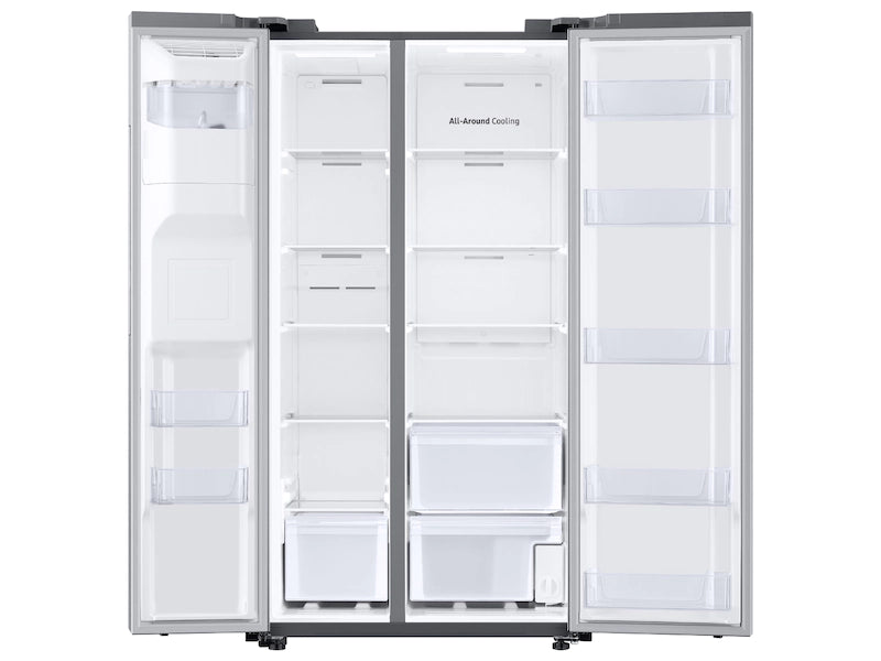 Samsung 27.4 cu. ft. Large Capacity Side-by-Side Refrigerator in Stainless Steel