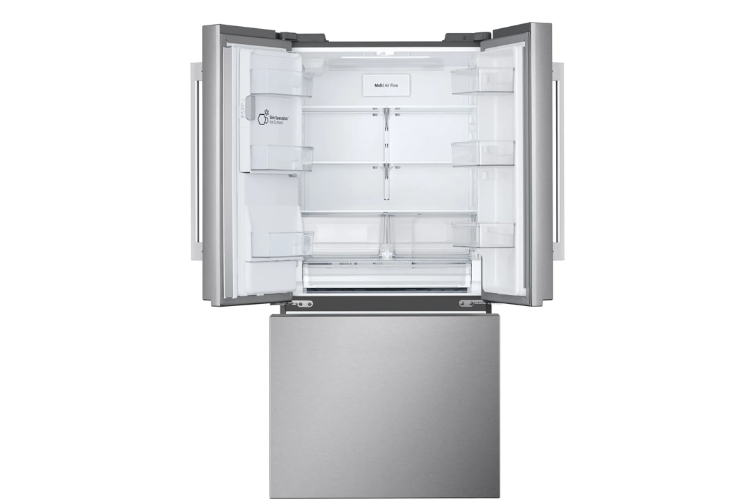 LG 24.5 Cu. Ft. - 33 Inch Width Smart French Door Refrigerator - Printproof Stainless Steel ENERGY STAR