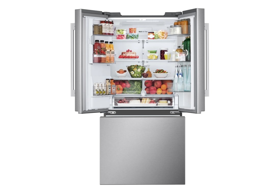 LG 24.5 Cu. Ft. - 33 Inch Width Smart French Door Refrigerator - Printproof Stainless Steel ENERGY STAR