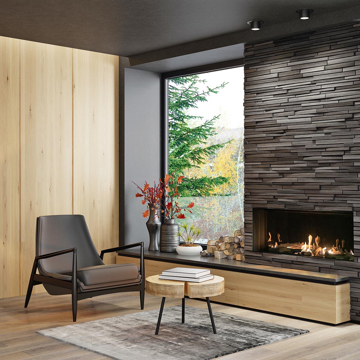 Vienna – Linear Style Gas Fireplace