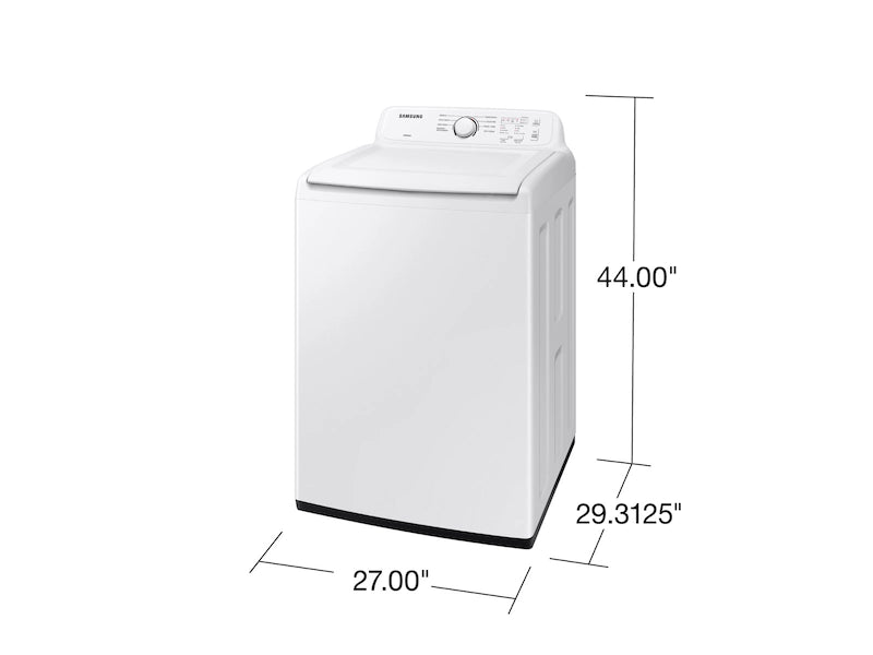 Samsung 4.0 cu. ft. Top Load Washer with ActiveWave Agitator and Soft-Close Lid In White