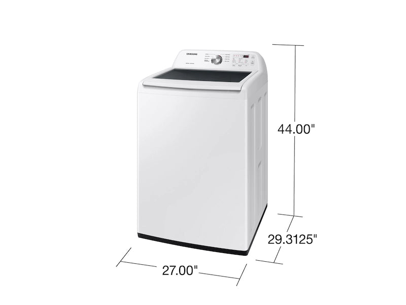 Samsung 4.4 cu. ft. Top Load Washer with ActiveWave™ Agitator and Soft-Close Lid in White