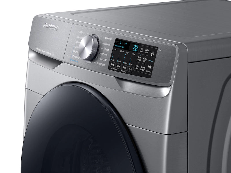 4.5 cu. ft. Large Capacity Smart Front Load Washer with Super Speed Wash in Platinum