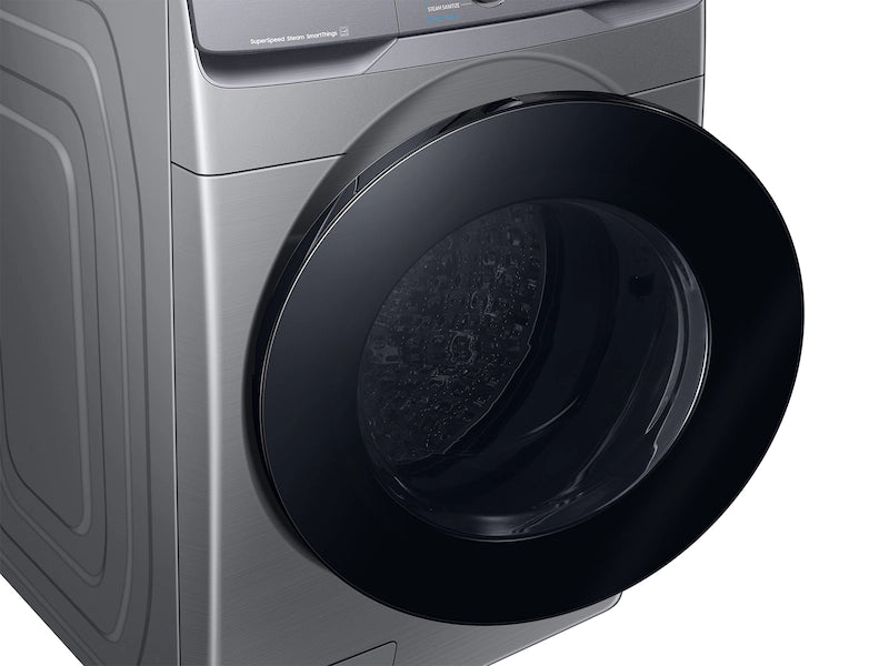 4.5 cu. ft. Large Capacity Smart Front Load Washer with Super Speed Wash in Platinum