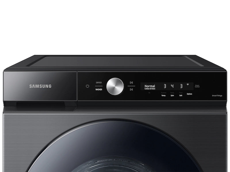 Samsung Bespoke 5.3 cu. ft. Ultra Capacity Front Load Washer with Super Speed Wash and AI Smart Dial in Brushed Black