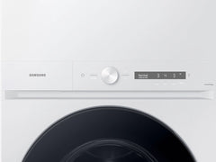 Samsung Bespoke 4.6 cu. ft. AI Laundry Hub™ Large Capacity Single Unit Washer with Steam Wash and 7.6 cu. ft. Electric Dryer in White