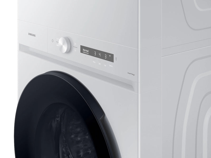 Samsung Bespoke 4.6 cu. ft. AI Laundry Hub™ Large Capacity Single Unit Washer with Steam Wash and 7.6 cu. ft. Electric Dryer in White