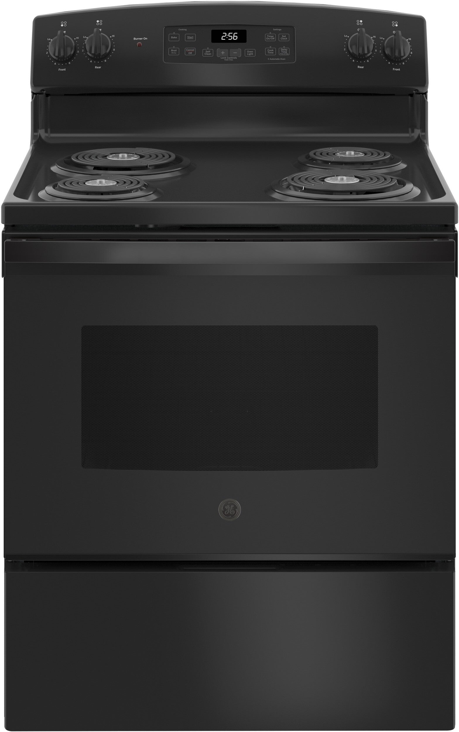 4 Piece Kitchen Appliances Package with Top Freezer Refrigerator, Electric Range, Dishwasher and Over the Range Microwave in Black