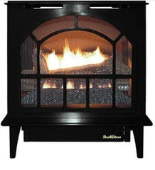 Buck Stove 20.5" Hepplewhite II Steel Freestanding Vent-Free Gas Stove with Log Set