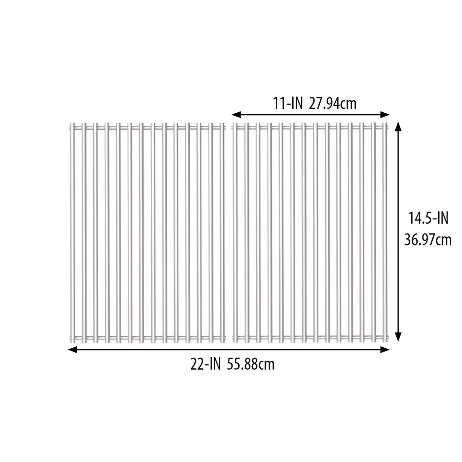 Broil King Cast Iron Cooking Grids for Crown Grills 11232