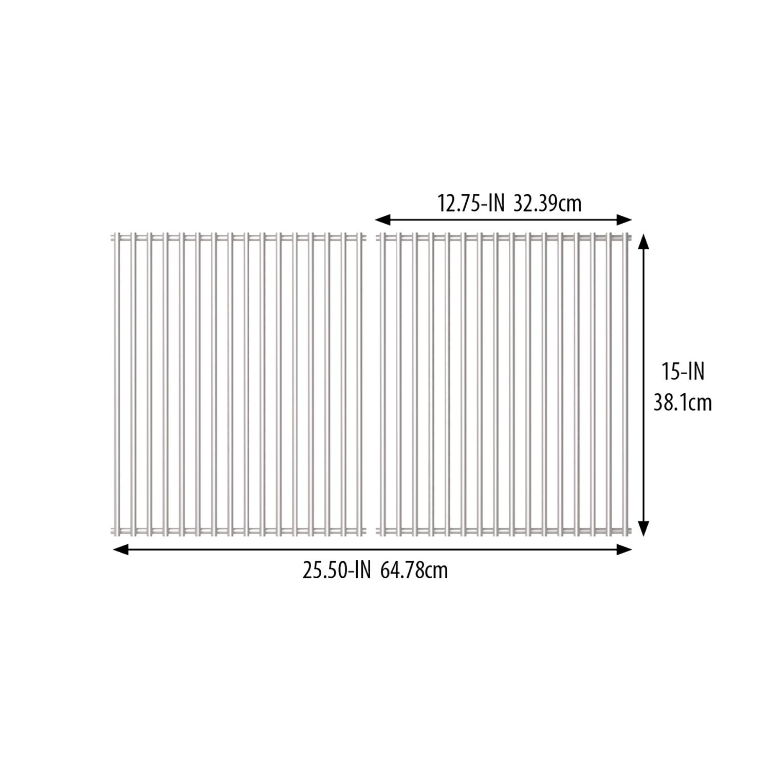 Broil King Stainless Steel Cooking Grids for Crown 10/20/40/90, Signet 20/70/90 Grills 18652