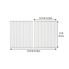 Broil King Stainless Steel Cooking Grids for Crown 10/20/40/90, Signet 20/70/90 Grills 18652