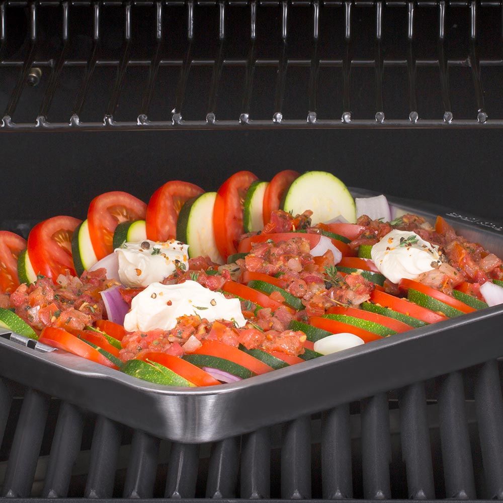 Broil King Stainless Steel Roasting and Drip Pan for the Rib Rack 63106