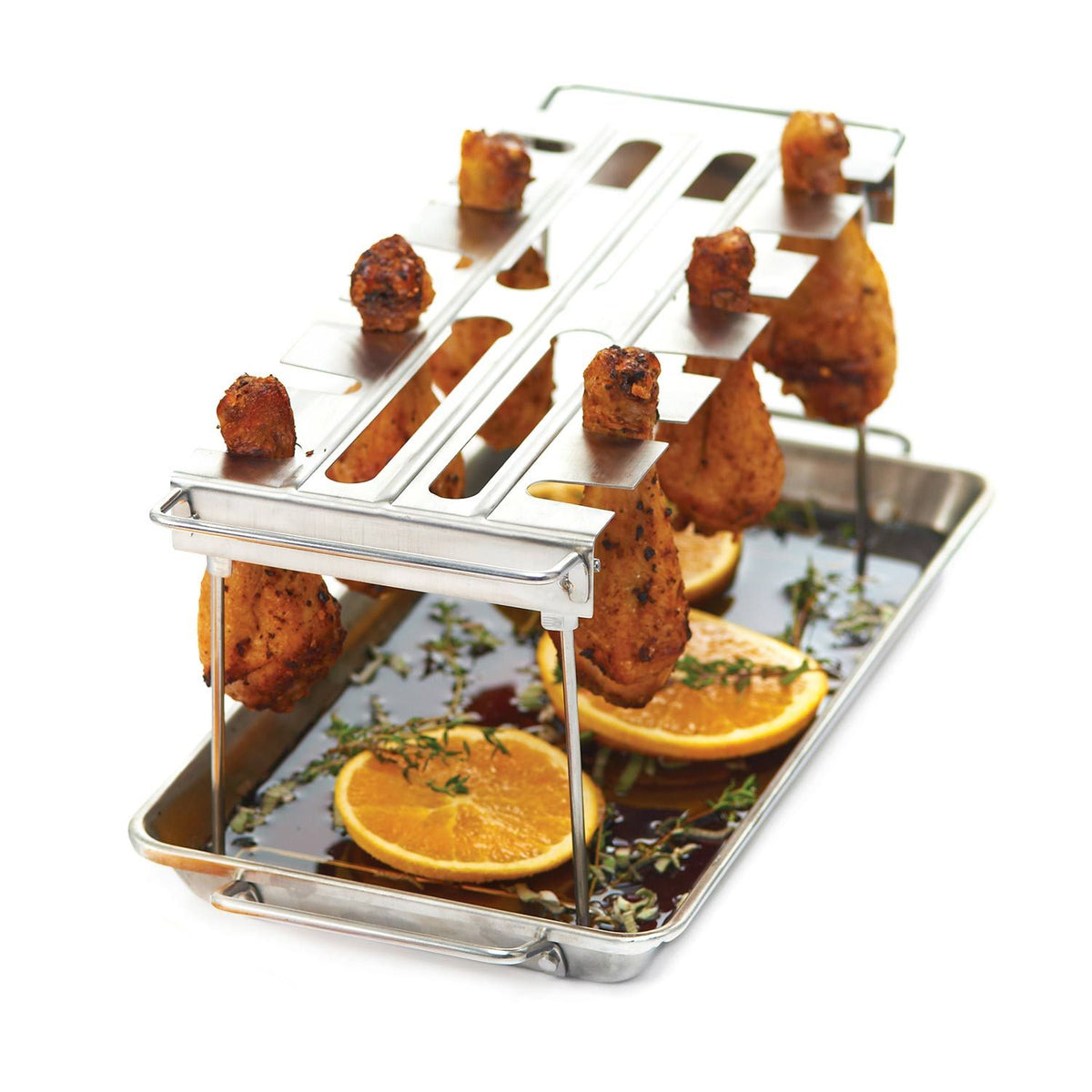 Broil King Stainless Steel Wing Rack and Pan 64152