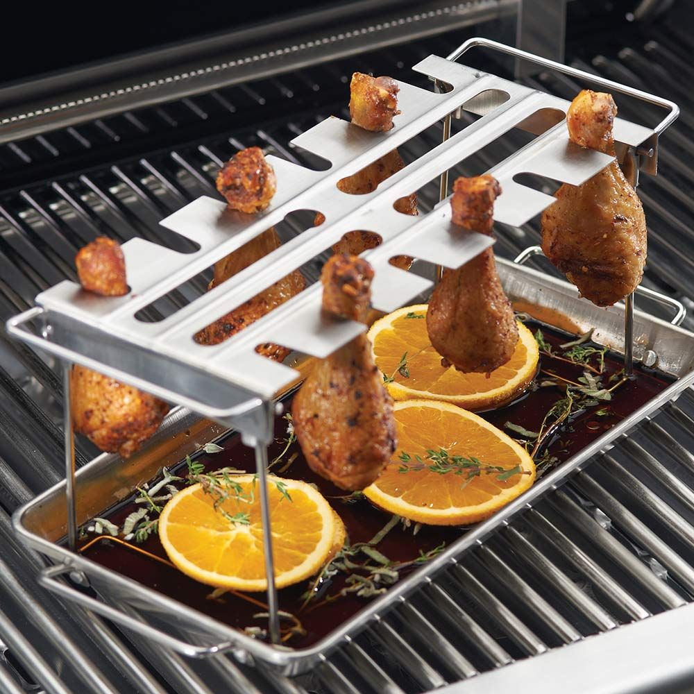 Broil King Stainless Steel Wing Rack and Pan 64152