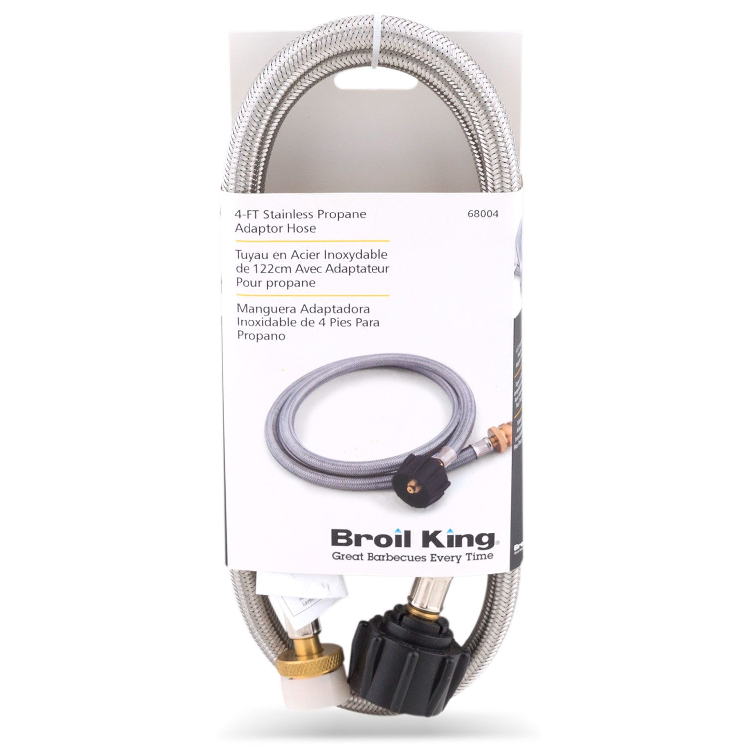 Broil King Braided Stainless 4-Ft Adapter Hose 68004