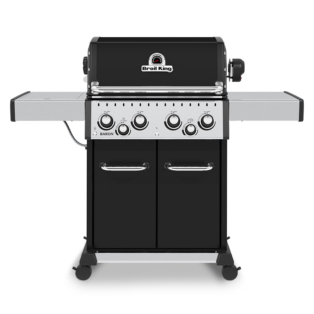 Broil King Baron 490 Pro 4-Burner Gas Grill with Rotisserie and Side Burner