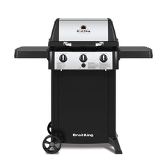 Broil King Gem 320 3-Burner Grill on 2-Wheel Cart, 24-Inches, Propane 814154 LP