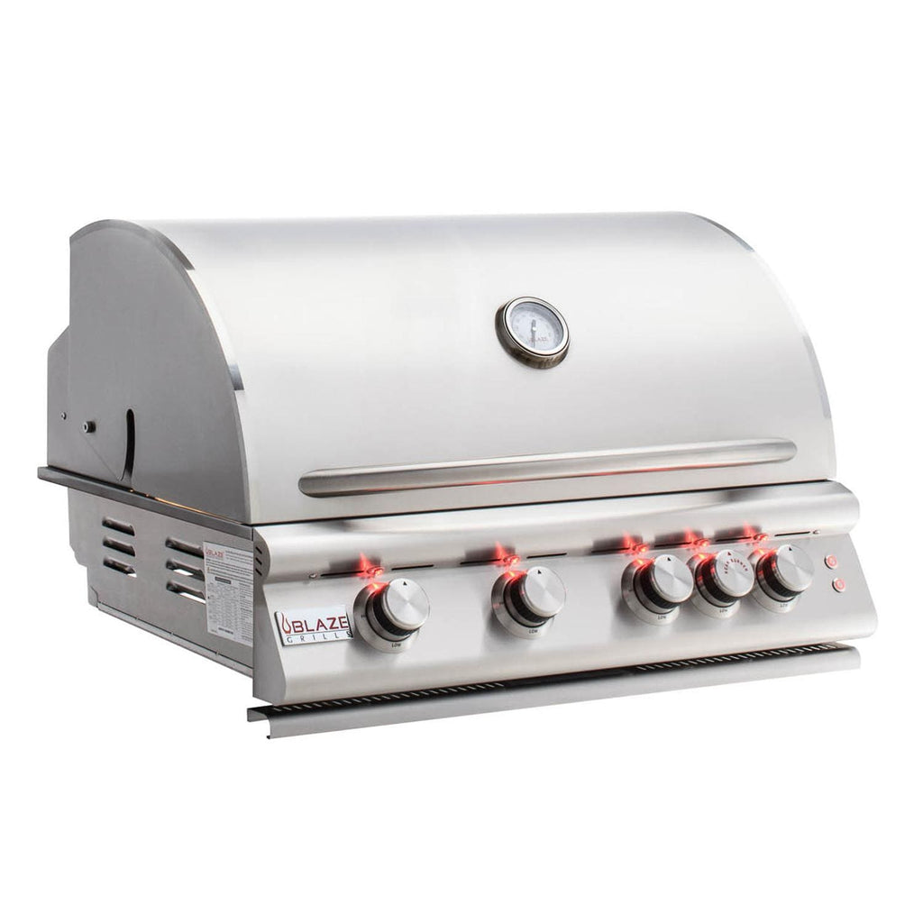 Blaze Marine Grade Stainless Steel Built-In Gas Grill with Lights 32-inch