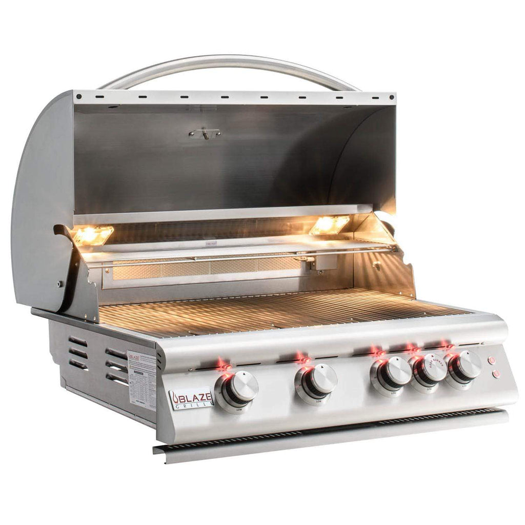 Blaze Marine Grade Stainless Steel Built-In Gas Grill with Lights 32-inch