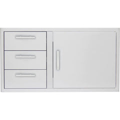 Blaze Access Door and Triple Drawer Combo, 39-Inch BLZ-DDC-39-R-LTSC