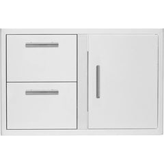 Blaze Access Door and Double Drawer Combo, 32-Inch BLZ-DDC-R-LTSC