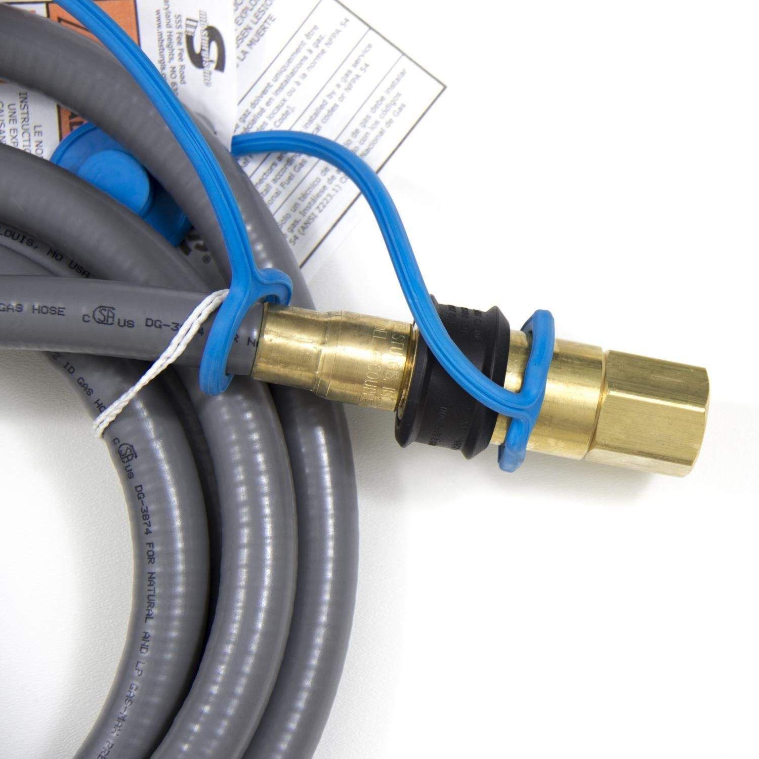 Blaze Natural Gas Hose and Quick Disconnect, 10 feet BLZ-NG-HOSE