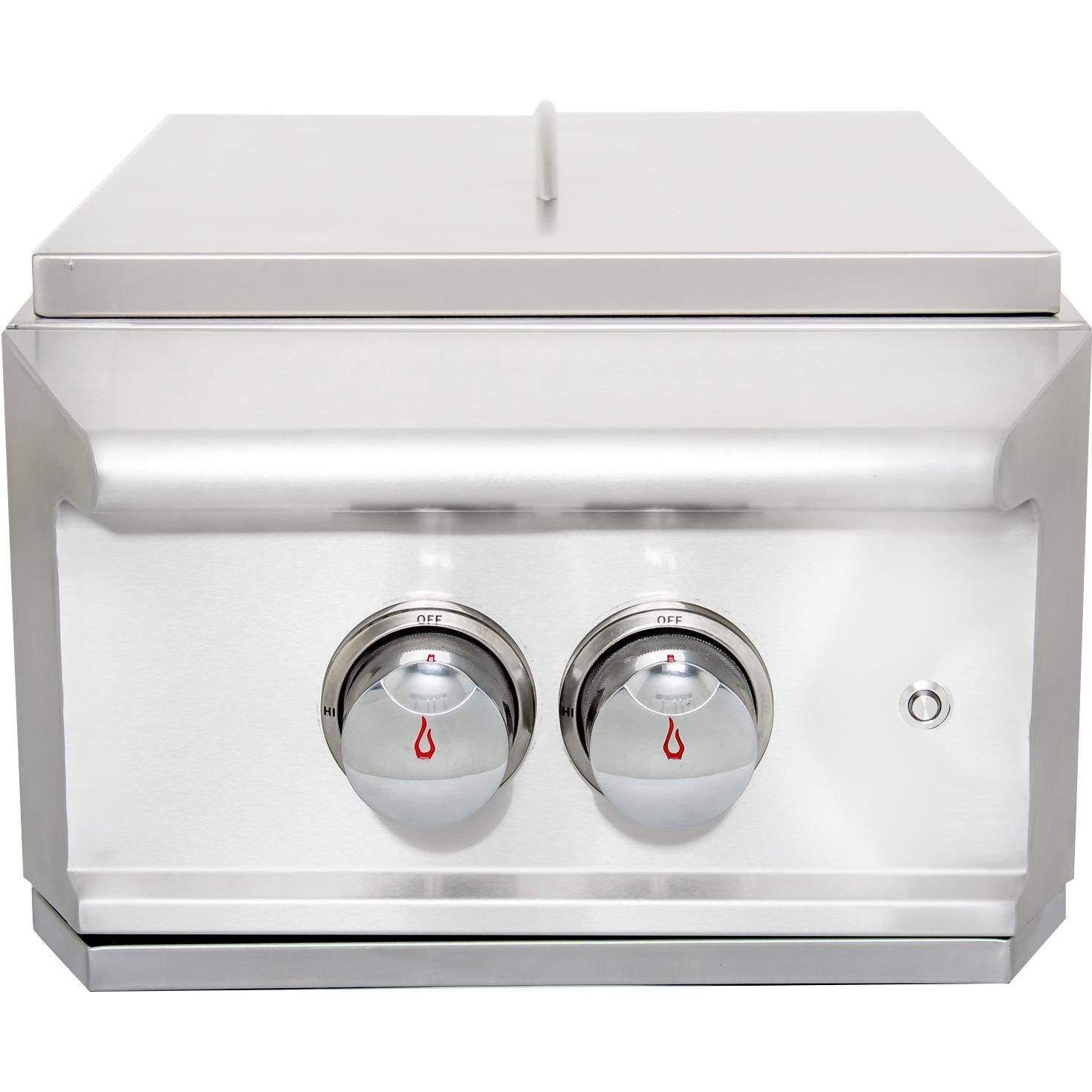 Blaze Built-In High Performance Power Burner with Wok Ring and Lid