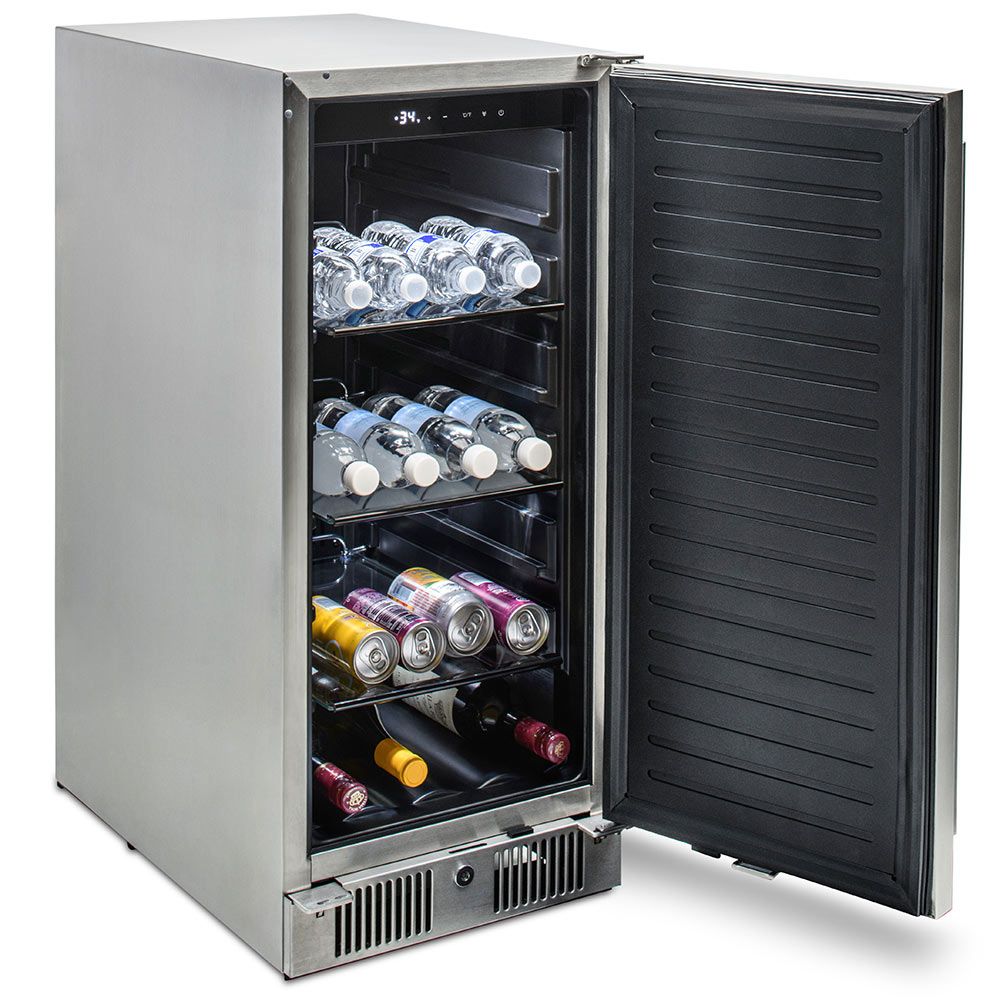 Blaze Outdoor Rated Stainless Steel Refrigerator, 3.2 Cu Ft. 15-inches BLZ-SSRF-15