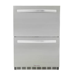 Blaze Outdoor Rated Stainless Steel Double Drawer Refrigerator, 5 Cu Ft. BLZ-SSRF-DBDR5.1