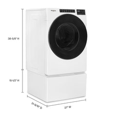 Whirlpool 4.5 Cu. Ft. High-Efficiency Stackable Front Load Washer with Steam and Quick Wash Cycle - White