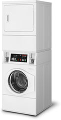 Speed Queen 27 Inch Commercial Laundry Center with 3.42 Cu. Ft. Washer Capacity and 7 Cu. Ft. Dryer Capacity SV6000WG